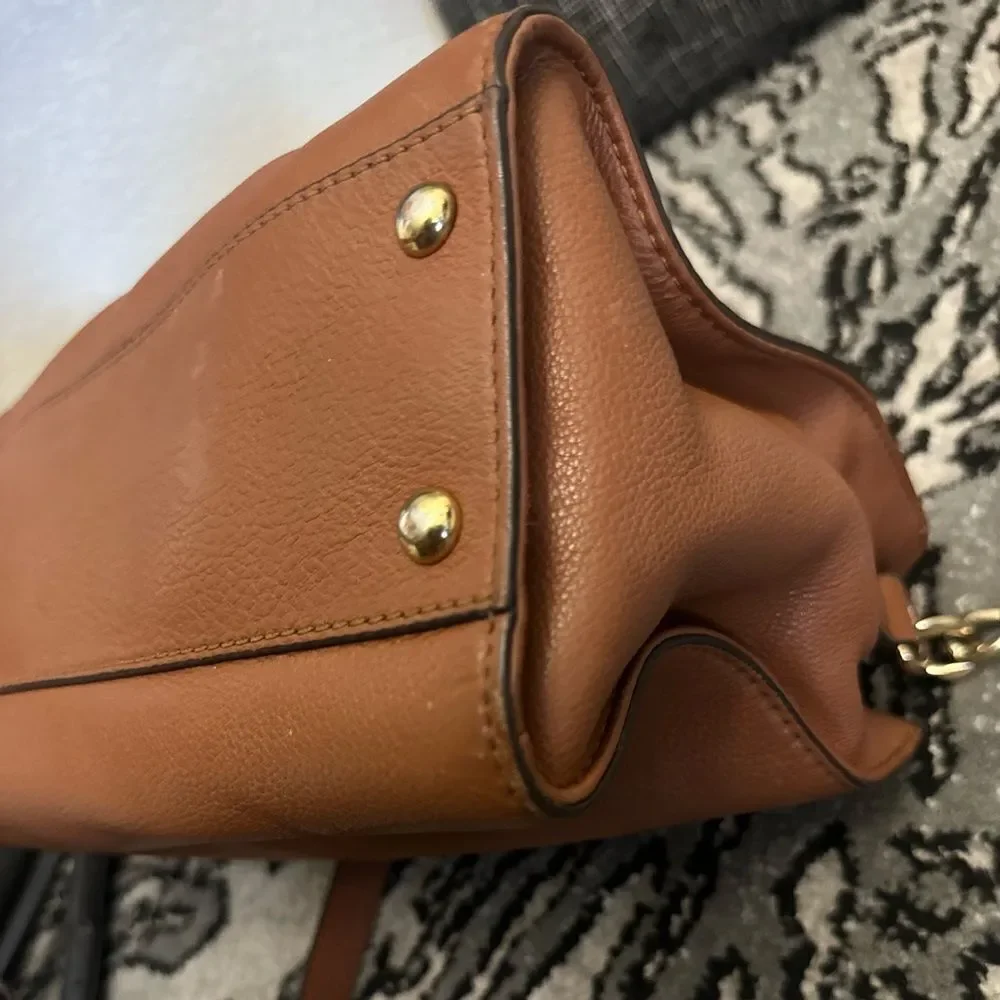 Michael Kors Brown Hamilton Leather Satchel
